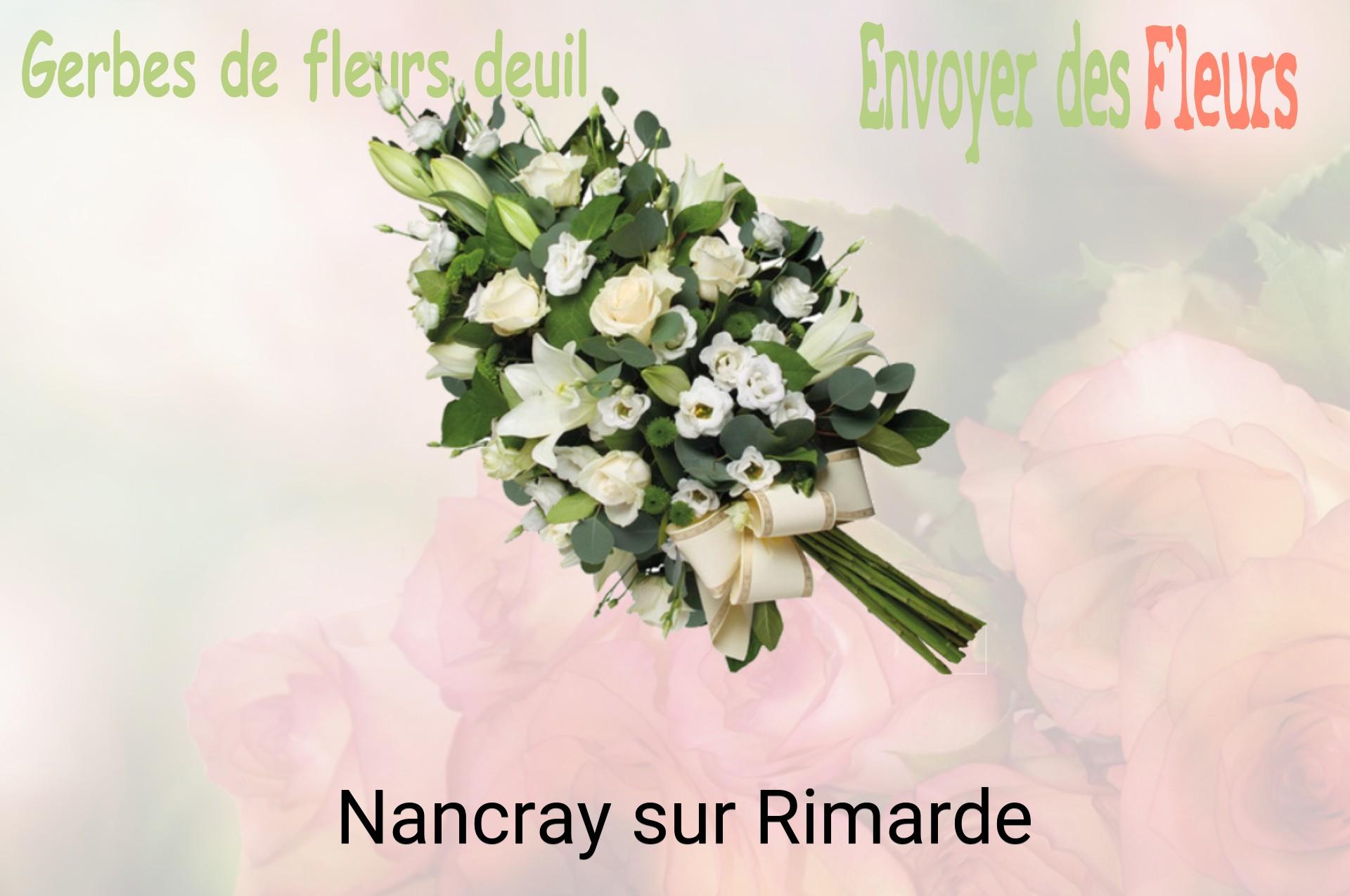 Gerbe de fleurs de deuil livrée à Nancray-sur-Rimarde